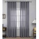 Κουρτίνα Με Κρίκο 270x285cm Γκρι ForHome
