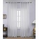 Κουρτίνα Με Κρίκο 270x285cm Λευκό ForHome