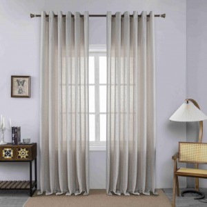 Κουρτίνα Με Κρίκο 270x285cm Μπεζ ForHome 8599198