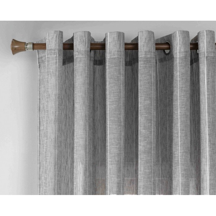 Κουρτίνα Με Κρίκο 270x290cm Γκρι ForHome 8599266