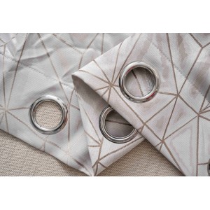 Κουρτίνα Με Κρίκο 140x260cm Μόκα ForHome 8599270