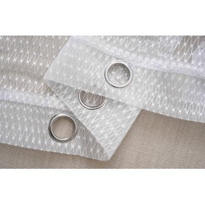 Κουρτίνα Με Κρίκο 270x295cm Λευκό ForHome 445766