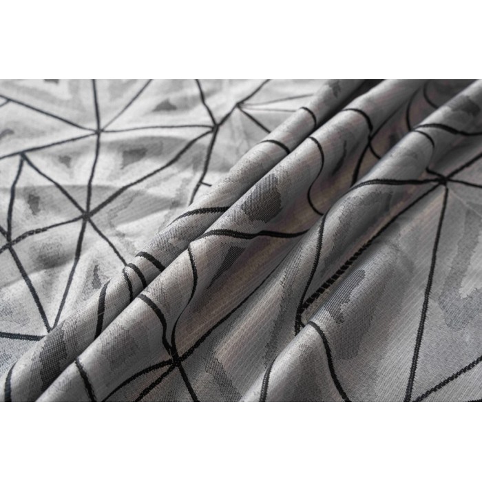 Κουρτίνα Με Κρίκο 140x260cm Γκρι ForHome 8599270