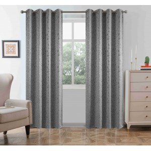 Κουρτίνα Με Κρίκο 140x260cm Γκρι ForHome 8599270