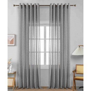 Κουρτίνα Με Κρίκο 270x290cm Γκρι ForHome 8599266