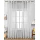 Κουρτίνα Με Κρίκο 270x290cm Λευκό ForHome 