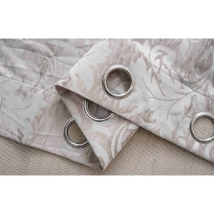 Κουρτίνα Με Κρίκο 140x260cm Μόκα ForHome 44504844
