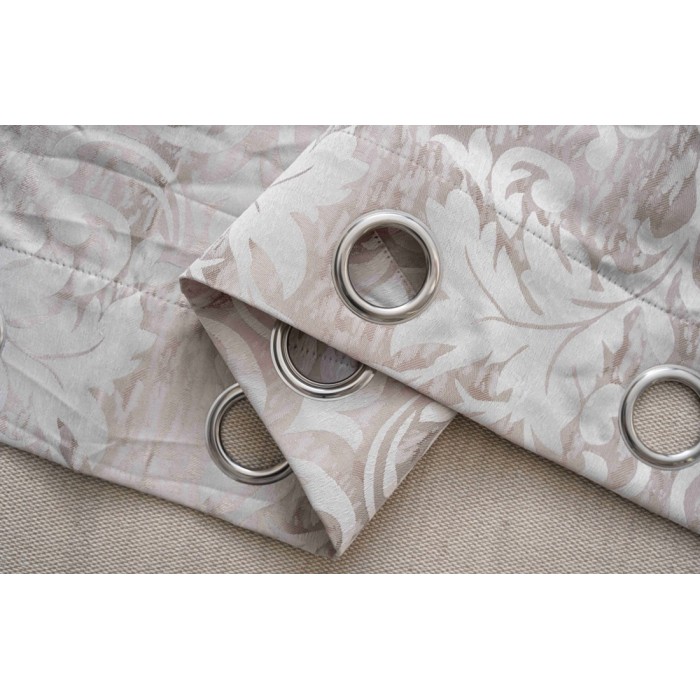 Κουρτίνα Με Κρίκο 140x260cm Μόκα ForHome 