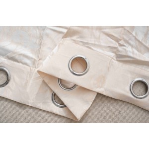 Κουρτίνα Με Κρίκο 140x260cm Μπεζ ForHome 450486