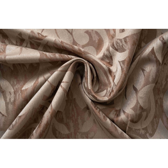 Κουρτίνα Με Κρίκο 140x260cm Καφέ ForHome