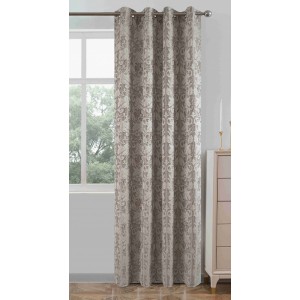 Κουρτίνα Με Κρίκο 140x260cm Μόκα ForHome 44504844