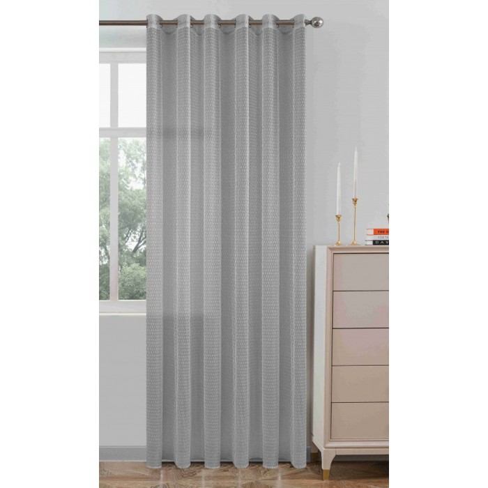 Κουρτίνα Με Κρίκο 270x295cm Γκρι ForHome