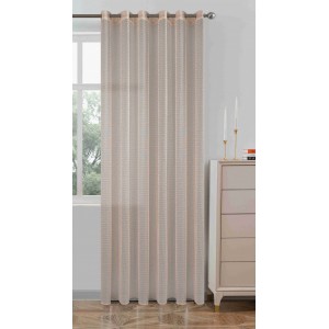 Κουρτίνα Με Κρίκο 270x295cm Σομόν ForHome 450483