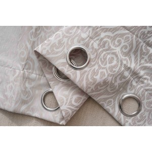 Κουρτίνα Με Κρίκο 140x260cm Μόκα ForHome 4450488