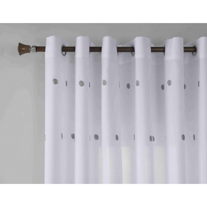 Κουρτίνα Με Κρίκο 270x270cm ForHome 