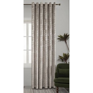 Κουρτίνα Βελούδινη με Κρίκο 275x260cm Μπέζ Ανοιχτό ForHome 6603653