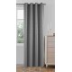 Κουρτίνα Με Κρίκο 140x260cm Γκρι ForHome