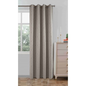Κουρτίνα Με Κρίκο 140x260cm Μόκα ForHome 4450488