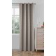 Κουρτίνα Με Κρίκο 140x260cm Μόκα ForHome 