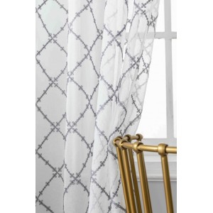 Κουρτίνα Λινό Ημιδιάφανο Με Κρίκο 140x270cm Λευκό ForHome 4429902