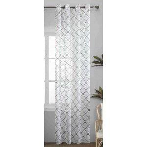 Κουρτίνα Λινό Ημιδιάφανο Με Κρίκο 140x270cm Λευκό ForHome 4429902