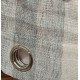 Κουρτίνα με Κρίκο Γάζα-Ριγέ Γκρι 270x285cm ForHome 4429939