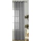 Κουρτίνα Λινό Ημιδιάφανο Με Κρίκο Γκρι 140x270cm ForHome