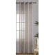 Κουρτίνα Λινό Ημιδιάφανο Με Κρίκο Μπεζ 140x270cm ForHome 4429907