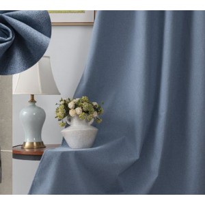 Κουρτίνα Ριγέ με Τρέσα Μπλε Wonderful 270x270cm Galifas 9727432