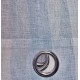 Κουρτίνα με Κρίκο Γάζα-Ριγέ Μπλε 200x140cm ForHome 4429944
