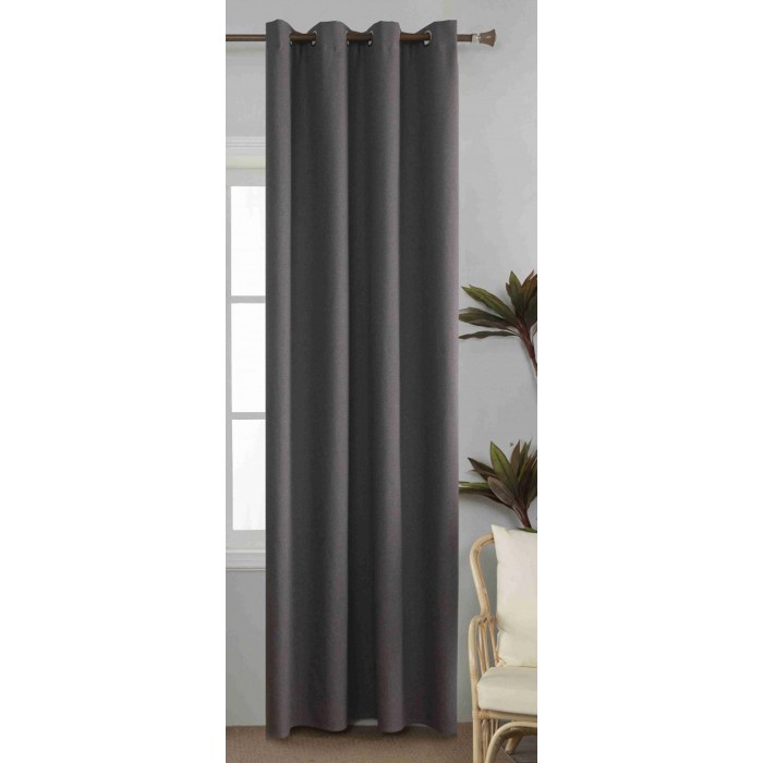 Κουρτίνα Blackout Έτοιμη Με Κρίκο Γκρι Wonderful 270x265cm ForHome 6727434