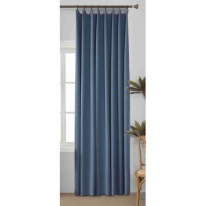 Κουρτίνα Ριγέ με Τρέσα Μπλε Wonderful 270x270cm Galifas 9727432