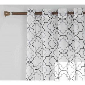 Κουρτίνα Έτοιμη με Κρίκο Μαύρο 140x285cm ForHome 925657