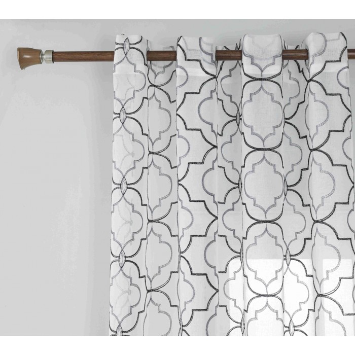 Κουρτίνα Έτοιμη με Κρίκο Μαύρο 140x285cm ForHome