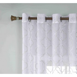 Κουρτίνα Έτοιμη με Κρίκο Λευκό 140x285cm ForHome 7925657