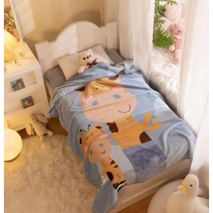 Κουβέρτα Βελουτέ Παιδική 100x140cm Πολύχρωμη ForHome