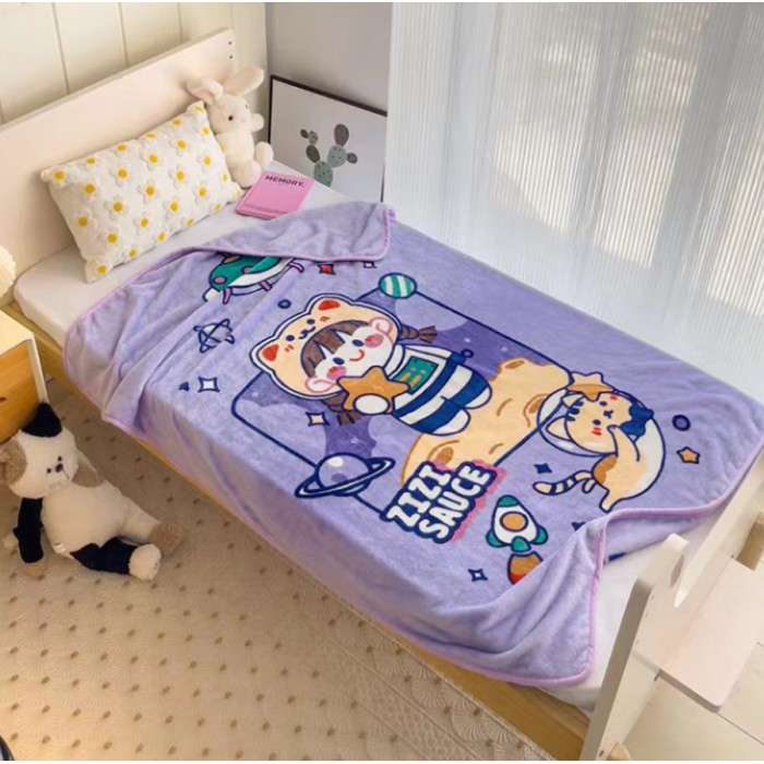 Κουβέρτα Βελουτέ Παιδική 100x140cm Πολύχρωμη ForHome