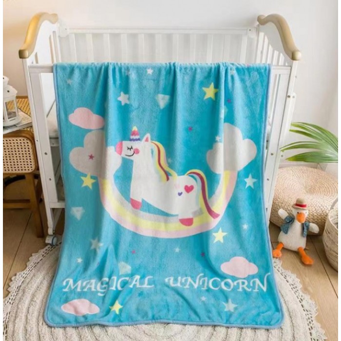 Κουβέρτα Βελουτέ Παιδική 100x140cm Πολύχρωμη ForHome