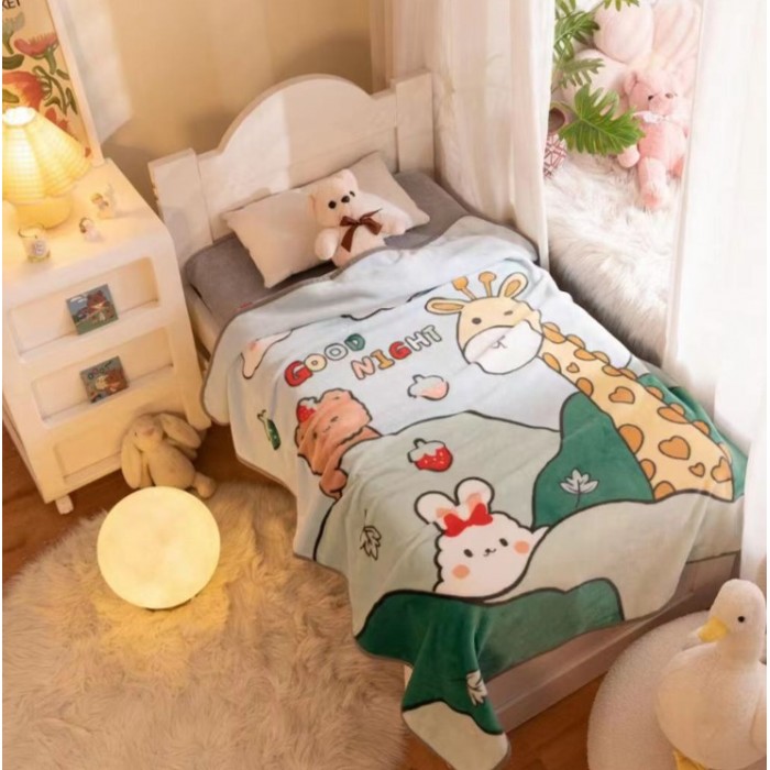 Κουβέρτα Βελουτέ Παιδική 100x140cm Πολύχρωμη ForHome
