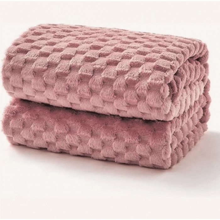 Κουβέρτα Fleece Υπέρδιπλη 220x240cm Ροζ ForHome
