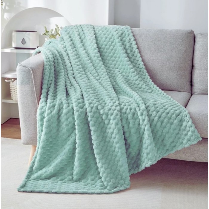 Κουβέρτα Fleece Υπέρδιπλη 220x240cm Πράσινη ForHome 