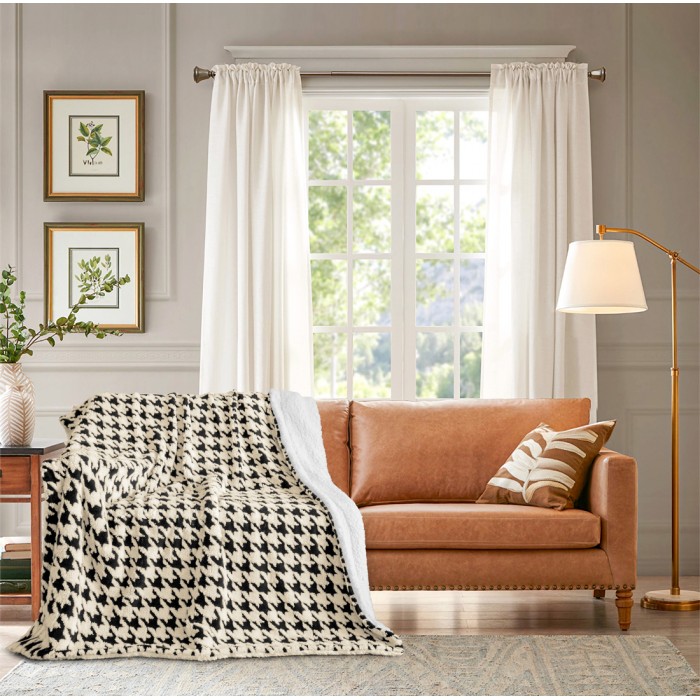 Κουβέρτα Προβατάκι Μονή Μαύρο 160x220cm ForHome