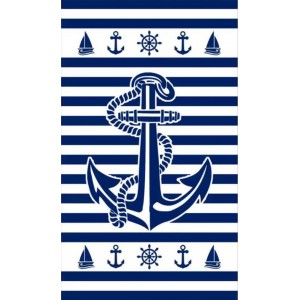 Πετσετα Θαλασσης Microfiber 75x150cm 255gr Άγκυρα ForHome 7931244