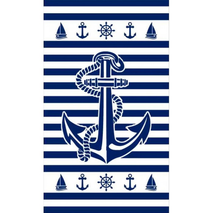 Πετσετα Θαλασσης Microfiber 75x150cm 255gr Άγκυρα ForHome
