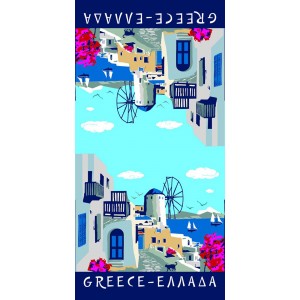 Πετσετα Θαλασσης Microfiber 75x150cm 255gr Ελλάδα ForHome 7931240