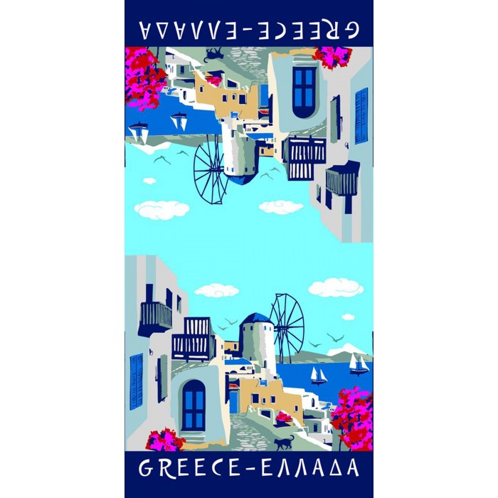 Πετσετα Θαλασσης Microfiber 75x150cm 255gr Ελλάδα ForHome