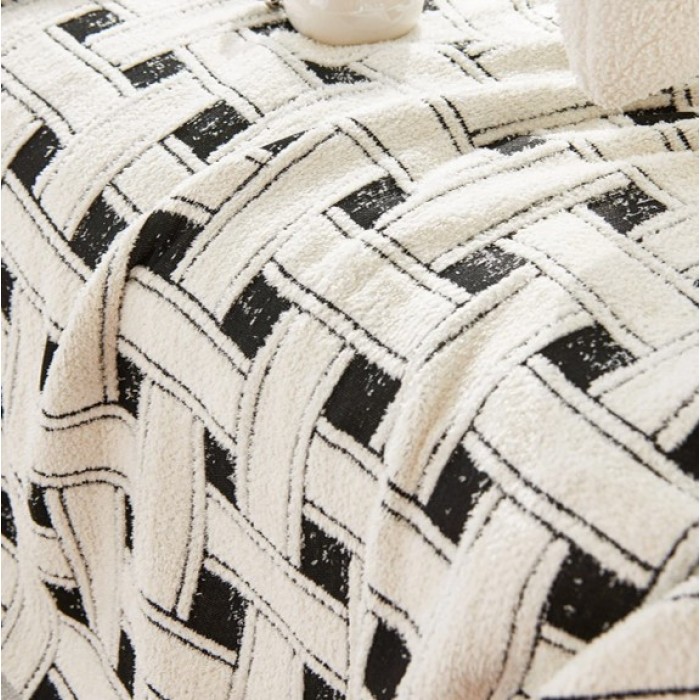 Ριχτάρι Chenille Με Κρόσια
