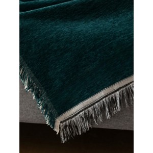 Ριχτάρι Chenille Με Κρόσια 180x240cm Κυπαρισσί ForHome 