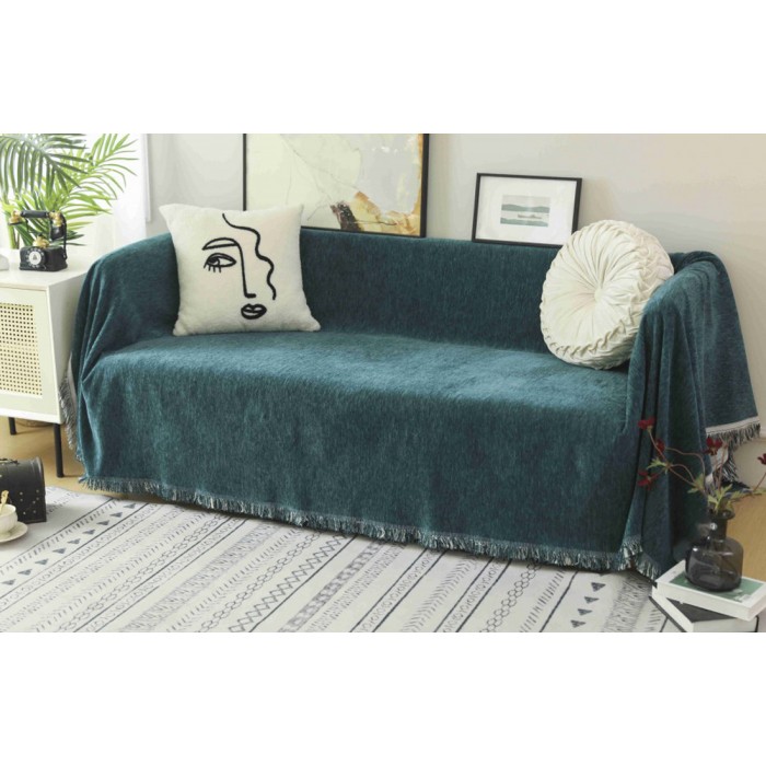 Ριχτάρι Chenille Με Κρόσια