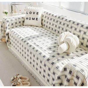 Ριχτάρι Chenille Με Κρόσια 180x180cm Γκρι ForHome 4410927